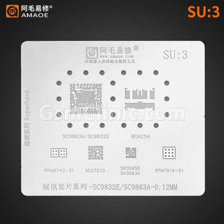 Amaoe SU3 Stencil for Spreadtrum CPU (0.12MM)