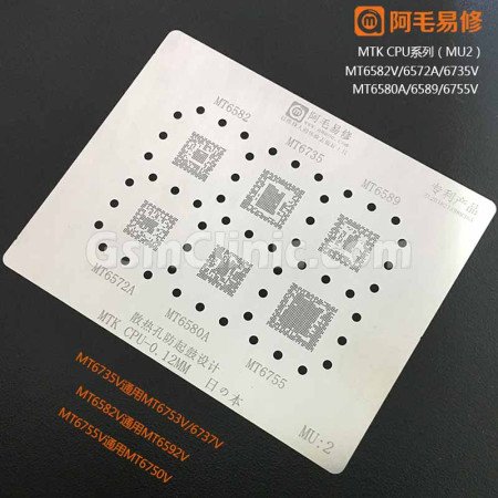 Amaoe MU2 MTK CPU Stencil (0.12MM)