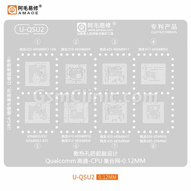 Amaoe U-QSU2 Qualcomm CPU Stencil (0.12MM)