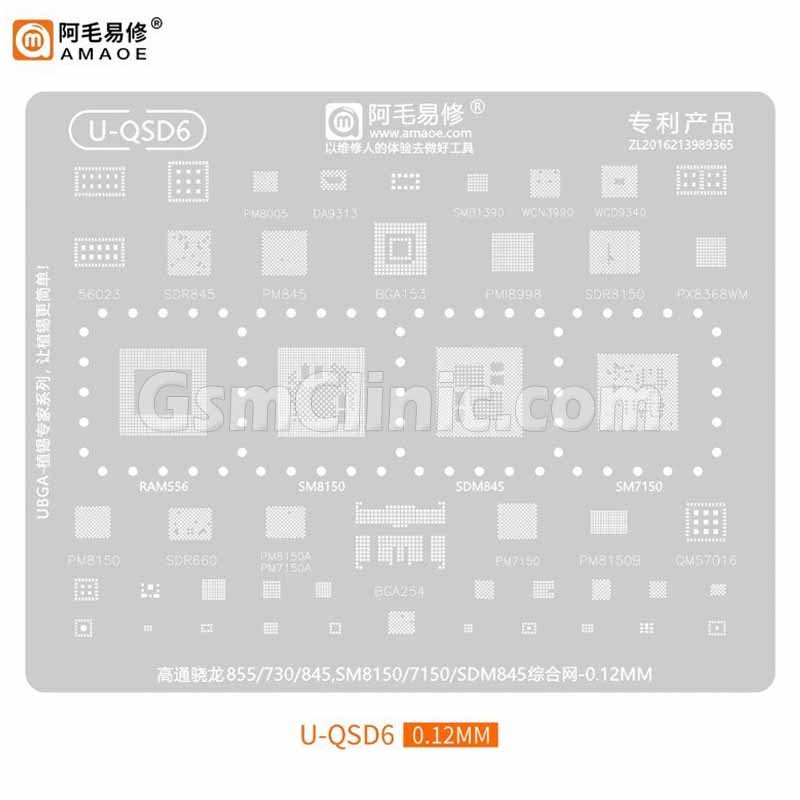 Amaoe U-QSD6 Qualcomm Snapdragon Stencil (0.12MM)