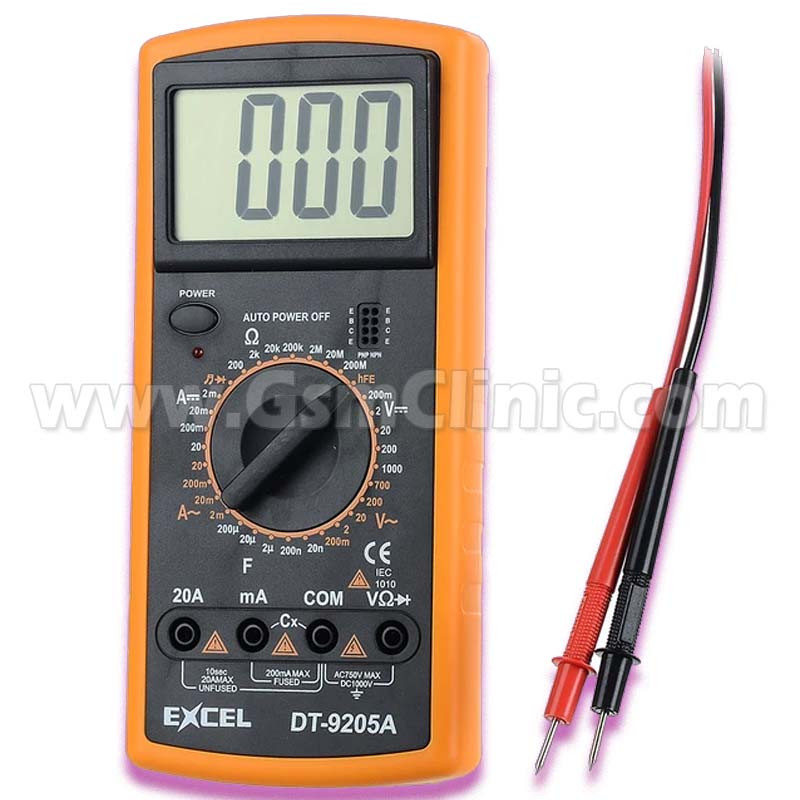 Digital Multimeter Multimètre Digital - DT9205A à prix pas cher