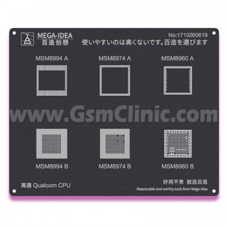 Qianli Stencil for Qualcom CPU MSM8994A, MSM8994B, MSM8974A, MSM894B, MSM8960A, MSM8960B (QL-24)