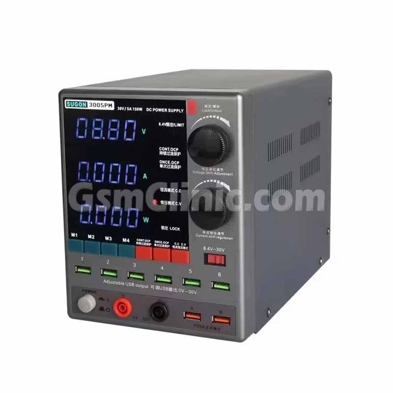 SUGON 3005PM Adjustable Digital DC Power Supply With Short Killer & Memory Option (30V~5A)