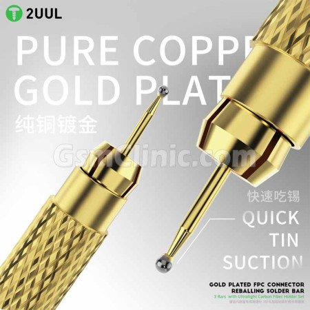 2UUL SC98 Gold Plated FPC Connector Reballing Solder Bar