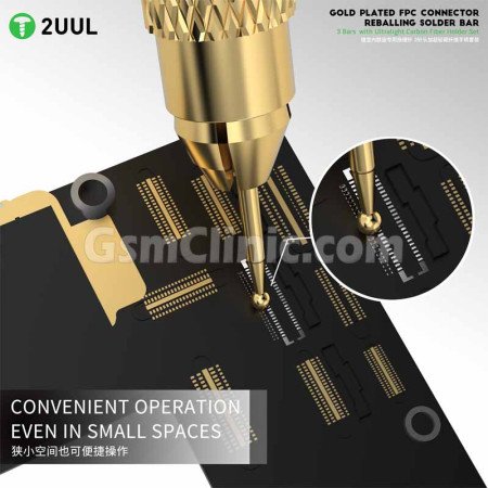 2UUL SC98 Gold Plated FPC Connector Reballing Solder Bar