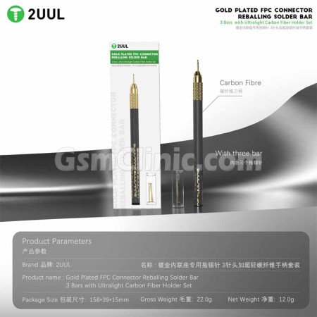 2UUL SC98 Gold Plated FPC Connector Reballing Solder Bar